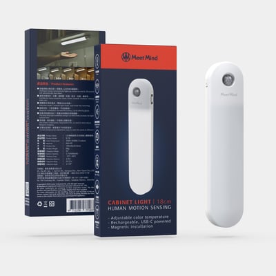 LED無極調光五色智能人體感應燈18CM1