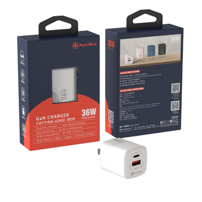 36W-GaN氮化鎵超快速充電器 (2孔1C1A)2