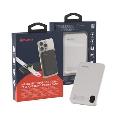 5000mAh Mini Magsafe 三用磁吸快充行動電源2