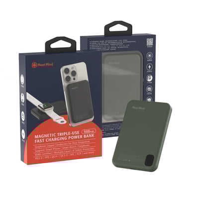 5000mAh Mini Magsafe 三用磁吸快充行動電源5