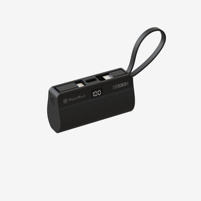 5000mAh PD/QC 直插式行動電源 (Type-C頭+Type-C自帶線)3