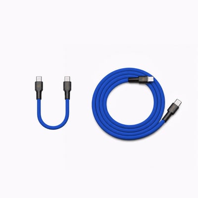 霓系列 RGB 240W PD Type-C 液態矽膠快充線｜長短雙入組13
