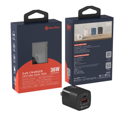 36W-GaN氮化鎵超快速充電器 (2孔1C1A)1