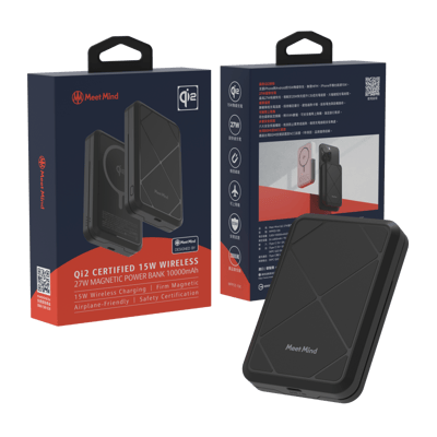 Qi2 27W溫控磁吸式行動電源1
