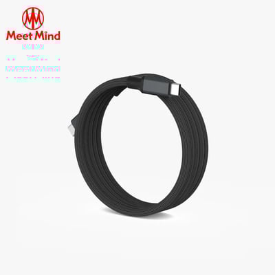 OL-MagCables Type-C to Type-C USB3.2 / 240W / 8k 磁性快收納充電傳輸線-黑色1