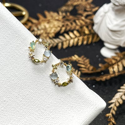 【 淳飾 】銀針｜貓眼鋯石花園 121619162