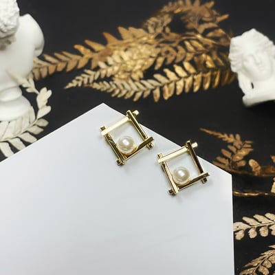 【 淳飾 】銀針｜金屬簡約珍珠 14519111