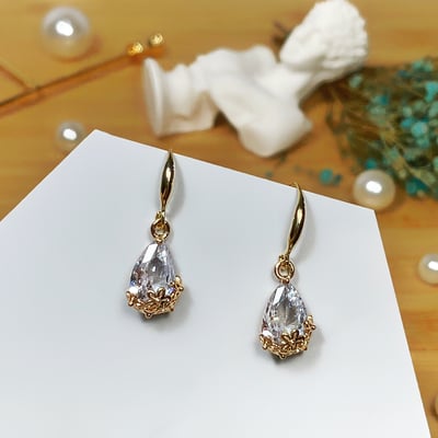 【 淳飾 】銀針K金｜復古港風垂墜款 14519201