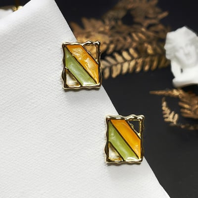 【 淳飾 】銀針｜復古撞色百搭款 14519081