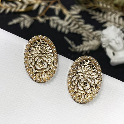 【 淳飾 】銀針｜Vintage 珍珠耳針 121619011