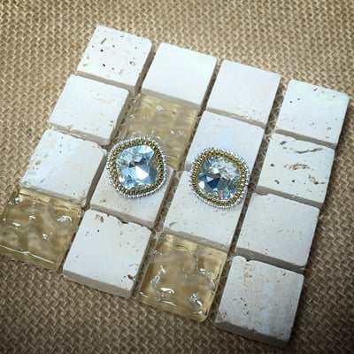 【 淳飾 】銀針｜奢華幾何鋯石水鑽 161219222