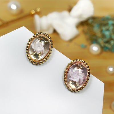 【 淳飾 】銀針｜微霧復古油畫玫瑰 14519052