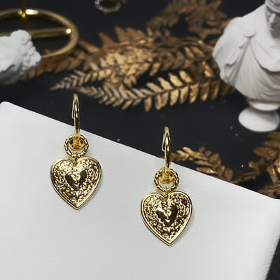 【 淳飾 】銀針｜美式愛心硬幣圖騰 3325091