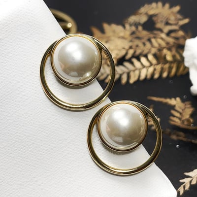 【 淳飾 】銀針｜韓風大圓珍珠 3325031