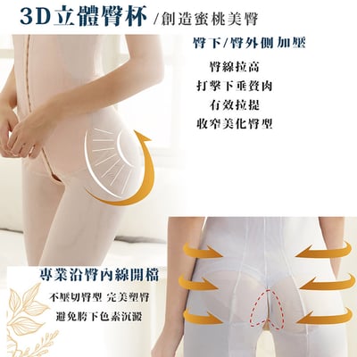 【魔塑師】P-016 雙層提臀長束褲～ 高丹尼重壓(全雙層/抽脂/產後)4