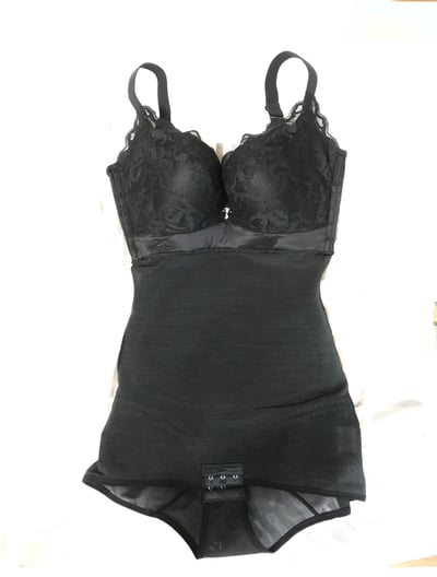 【魔塑師】含胸罩 A-068 高丹尼連身塑腹平角褲 (有胸罩/瘦腹部)6