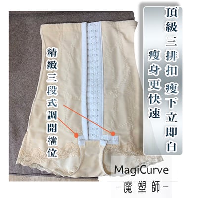 【魔塑師】A-063 高丹尼連身塑腹平角褲 (全雙層/ 包肩)2