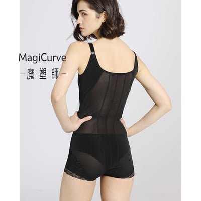 【魔塑師】含胸罩 A-068 高丹尼連身塑腹平角褲 (有胸罩/瘦腹部)5