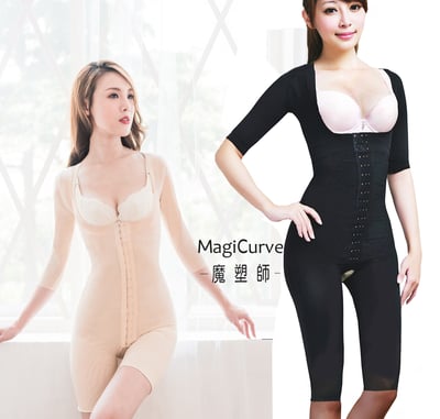 【魔塑師】短袖連身 GE-013H重壓高丹尼提臀束褲～ 高丹尼重壓(全雙層/抽脂/產後)1