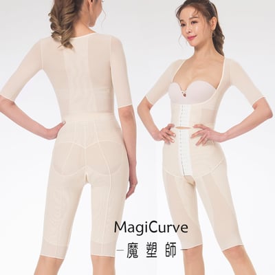 【夏特價 魔塑師】中腰五分束褲~ 可修改 P-002高丹尼 局部雙層 中腰束褲 (膝上長/ 大腿抽脂/塑臀 )2