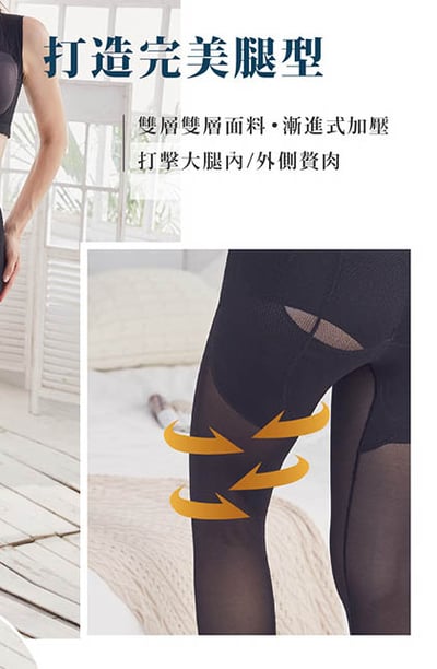 【夏特價 魔塑師】P-006 中腰長束褲～ 高丹尼重壓夏季(局部雙層/抽脂/ 瘦大腿)7