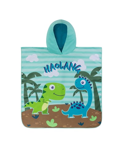 Haolang 森林恐龍快乾毛巾衣(纖維毛)1