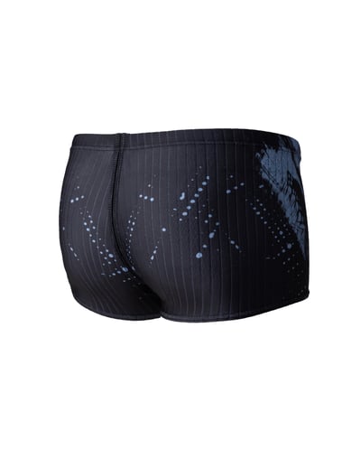 Haolang 深藍刷紋競速平口泳褲/抗氯2