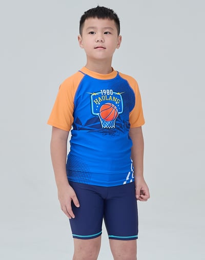 Haolang 籃球隊男童短袖泳衣557011