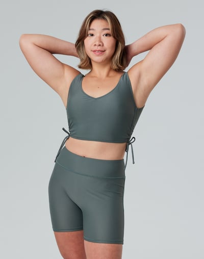 Haolang 炭灰綠挖背比基尼TOP2