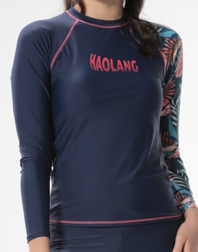 Haolang 叢林花樣長袖泳衣(上衣)4