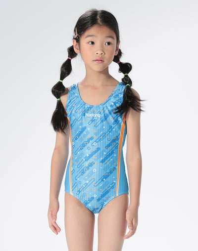 Haolang 運動女童連身泳衣1