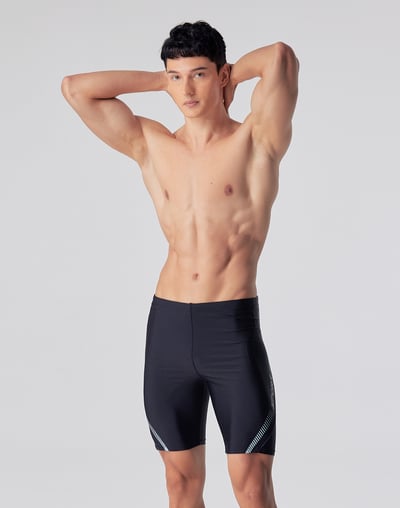  Haolang 黑sport七分泳褲/加大尺碼1