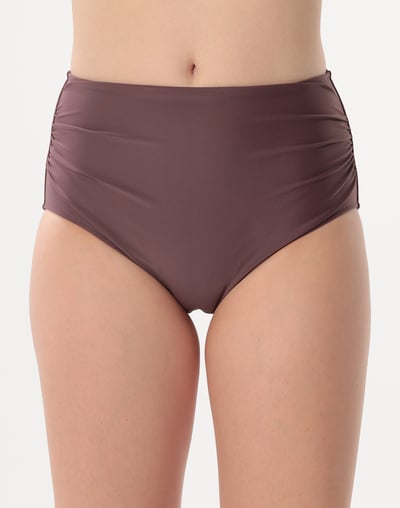 Haolang 可可棕高腰比基尼褲1