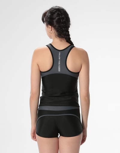 Haolang 石墨黑游泳兩件式泳衣2