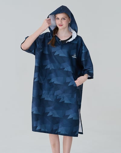 Haolang 深海藍女款快乾毛巾衣2