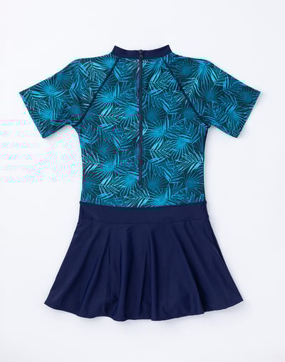 Haolang 神秘海洋短袖連身裙泳衣5