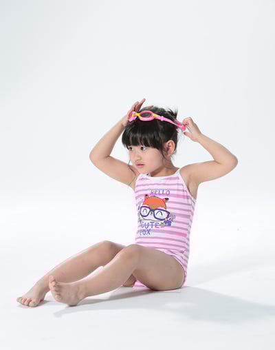 Haolang 小狐狸女童連身泳衣4