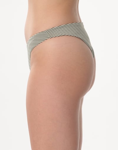 Haolang  軍綠條紋微丁比基尼褲3