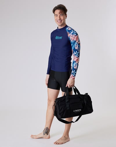 Haolang 叢林花樣男款長袖泳衣6