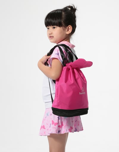 Haolang  粉紅蝴蝶女童兩件式泳衣3