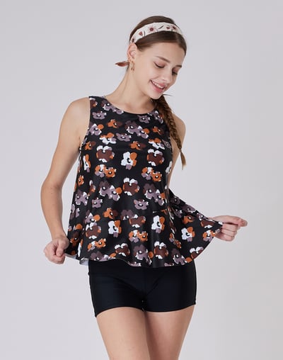 Haolang 摩卡花漾兩件式泳衣3