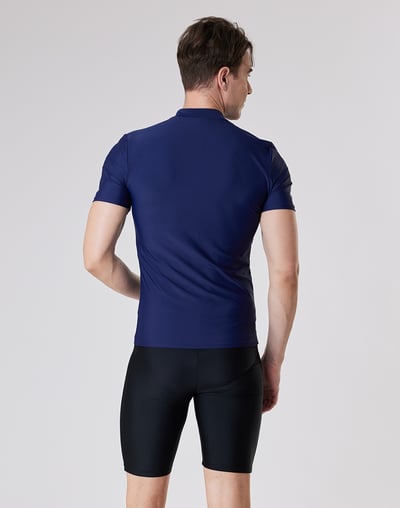 Haolang 深海藍男款短袖泳衣2