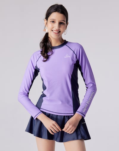 Haolang 紫芋女款長袖泳衣1