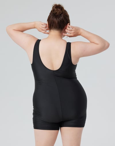 Haolang 紋彩大尺碼連身四角2