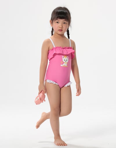 Haolang 貓咪公主女童連身泳衣5