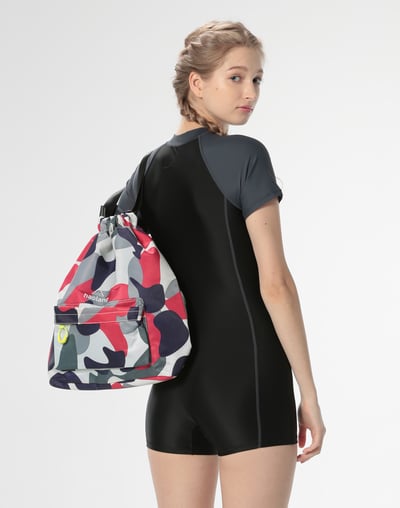 Haolang 短袖連身四角泳衣4