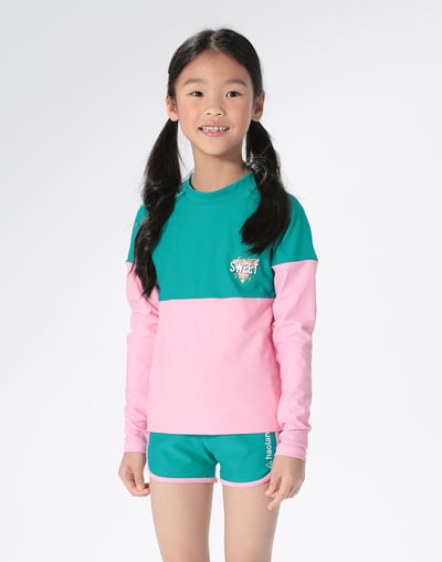 Haolang 清新女童長袖泳衣(整套)1