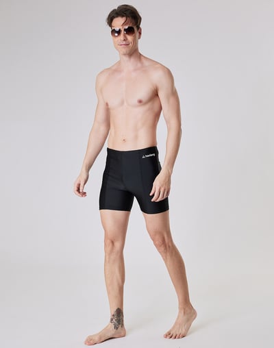 Haolang 經典黑五分泳褲5