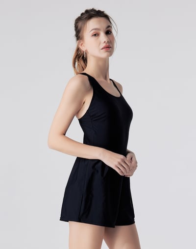 Haolang 經典黑連身褲泳衣3