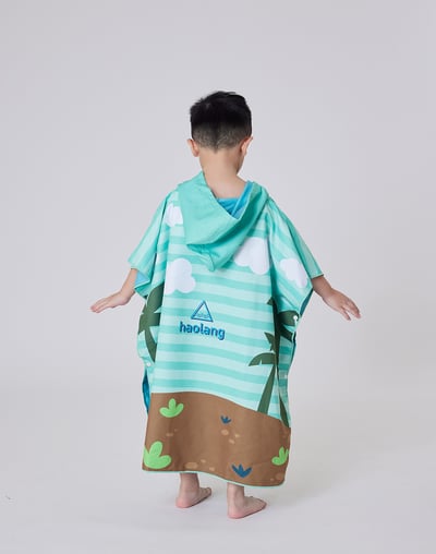 Haolang 森林恐龍快乾毛巾衣(纖維毛)3